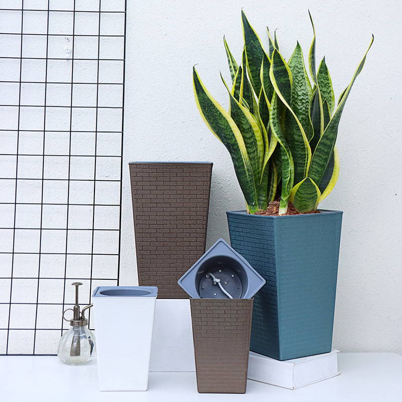 Baksteenpatroon Bloempot Imita - Self Watering Insert recensie en prijs