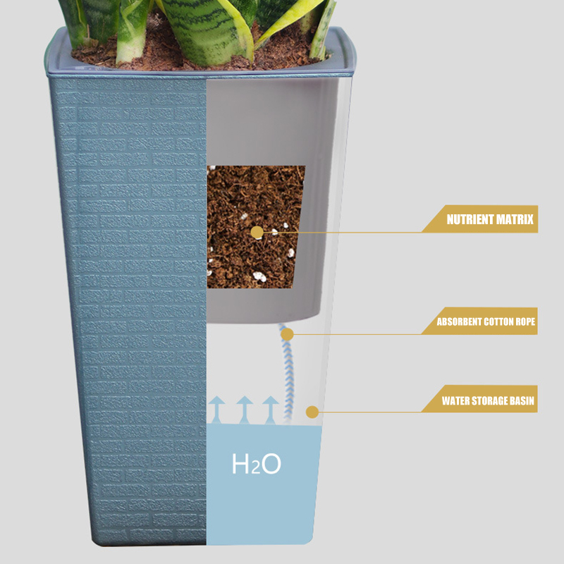 Baksteenpatroon Bloempot Imita - Self Watering Insert recensie en prijs